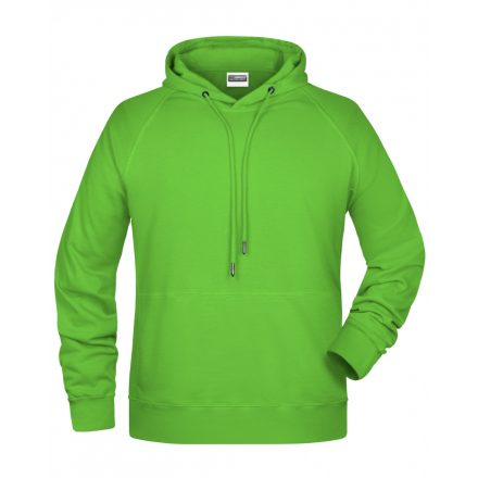 James&Nicholson Biopamut kapucnis pulóver 8024 lime-green 3XL