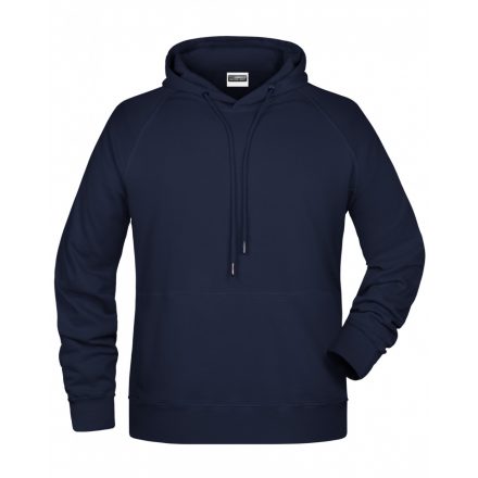 James&Nicholson Biopamut kapucnis pulóver 8024 navy 3XL