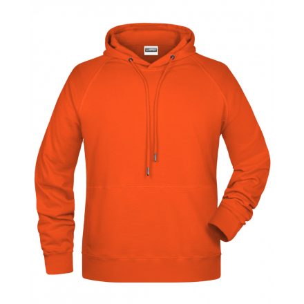 James&Nicholson Biopamut kapucnis pulóver 8024 orange 3XL