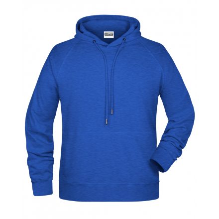 James&Nicholson Biopamut kapucnis pulóver 8024 royal-heather 3XL