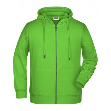 James&Nicholson Biopamut cipzáras pulóver 8026 lime-green 3XL