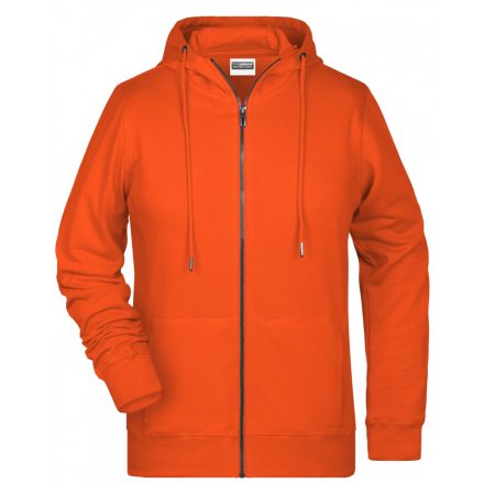 James&Nicholson Gyermek biopamut cipzáras pulóver 8026K orange XXL