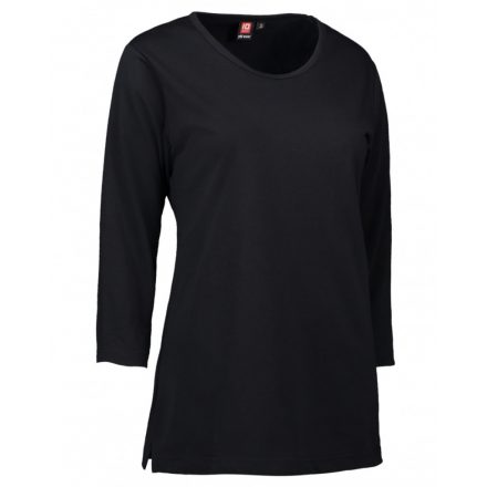 ID Identity Ladies' PRO Wear T-shirt, 3/4 sleeved ID-0313 black S-6XL