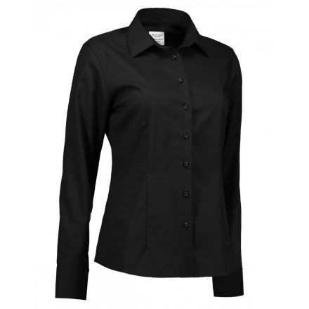 Seven Seas Ladies' Fine Twill modern fit blúz ID-SS720 black 3XL