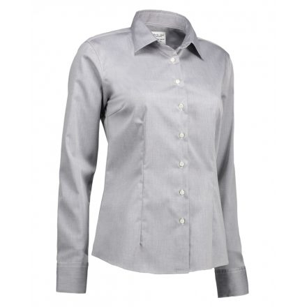 Seven Seas Ladies' Fine Twill modern fit blúz ID-SS720 silver-grey 3XL