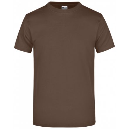 James&Nicholson Round-T-Medium kereknyakú póló JN001 brown L