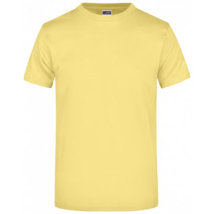 James&Nicholson Round-T-Medium kereknyakú póló JN001 light-yellow L