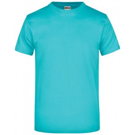 James&Nicholson Round-T-Medium kereknyakú póló JN001 turquoise L