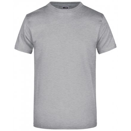 James&Nicholson Round-T Heavy kereknyakú póló JN002 grey-heather 3XL