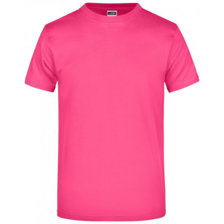 James&Nicholson Round-T Heavy kereknyakú póló JN002 pink 3XL