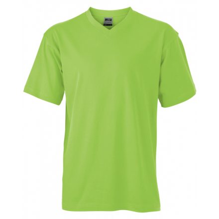 James&Nicholson J&N V-T Medium V-nyakú póló JN003 lime-green XXL