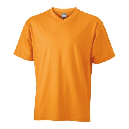 James&Nicholson J&N V-T Medium V-nyakú póló JN003 orange XXL