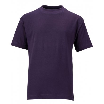 James&Nicholson J&N Junior Basic-T kereknyakú póló  JN019 aubergine   padlizsán XL