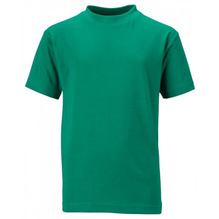 James&Nicholson J&N Junior Basic-T kereknyakú póló  JN019 Irish-green XL