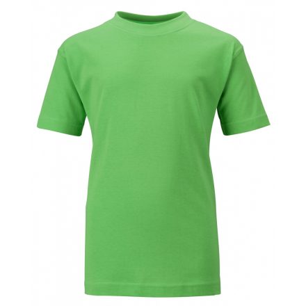 James&Nicholson J&N Junior Basic-T kereknyakú póló  JN019 lime-green XL