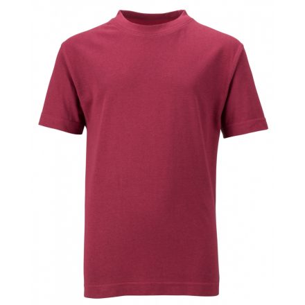 James&Nicholson J&N Junior Basic-T kereknyakú póló  JN019 wine XXL