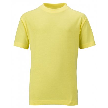 James&Nicholson J&N Junior Basic-T kereknyakú póló  JN019 yellow XL