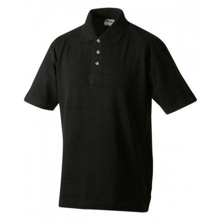 James&Nicholson J&N Polo Piqué Medium galléros póló JN020 black 3XL