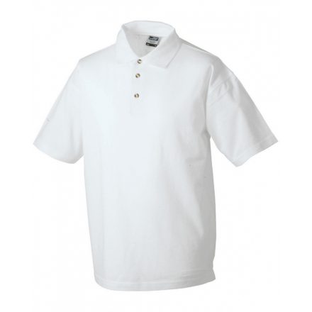 James&Nicholson J&N Polo Piqué Medium galléros póló JN020 white 3XL