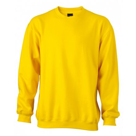 James&Nicholson J&N Round Heavy pulóver JN040 sun-yellow 3XL