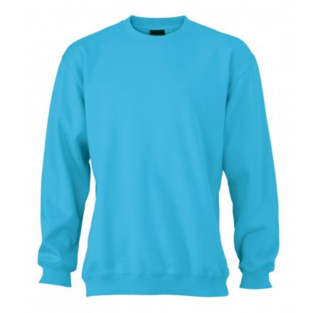 James&Nicholson J&N Round Heavy pulóver JN040 turquoise 3XL