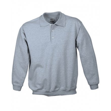 James&Nicholson J&N Polo Heavy pulóver JN041 grey-heather L