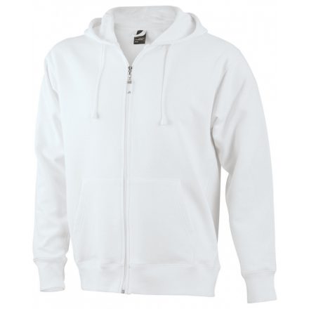 James&Nicholson J&N Men's Hooded Jacket JN042 white 3XL