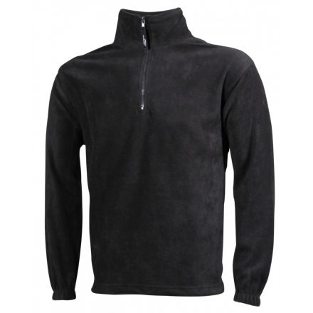 James&Nicholson J&N Half-Zip Fleece cipzáras nyakkal JN043 dark-grey L