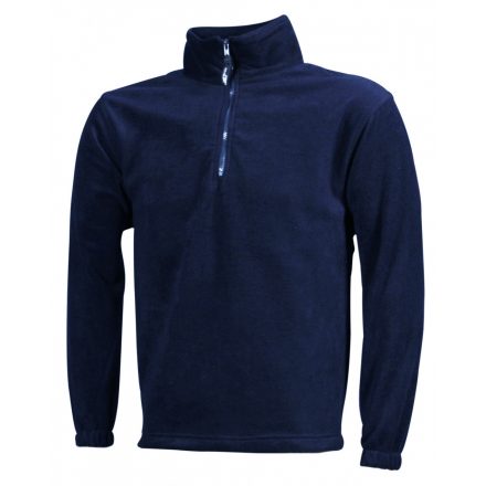 James&Nicholson J&N Half-Zip Fleece cipzáras nyakkal JN043 navy L