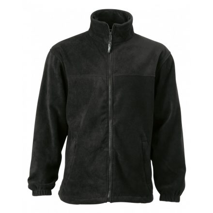 James&Nicholson J&N Full-Zip polár pulóver JN044 black 3XL