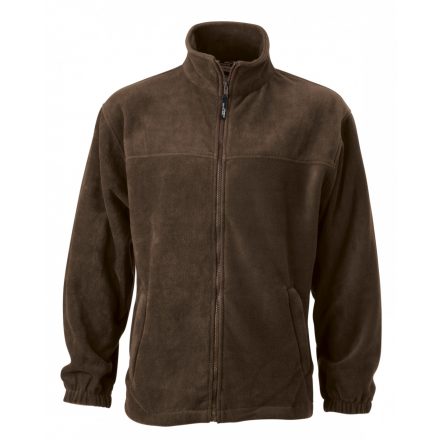 James&Nicholson J&N Full-Zip polár pulóver JN044 brown 3XL