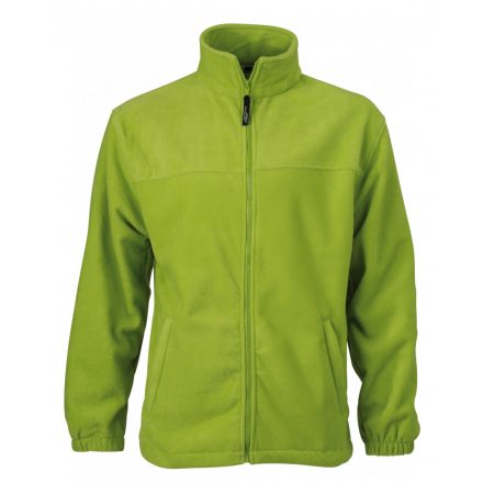 James&Nicholson J&N Full-Zip polár pulóver JN044 lime-green 4XL