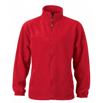 James&Nicholson J&N Full-Zip polár pulóver JN044 red 3XL