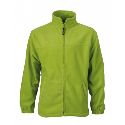 James&Nicholson J&N Full-Zip gyermek polár pulóver JN044K lime-green L