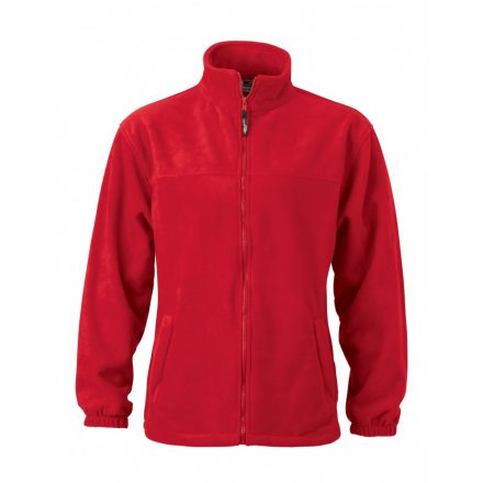 James&Nicholson J&N Full-Zip gyermek polár pulóver JN044K red L