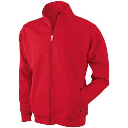 James&Nicholson J&N Men's Jacket cipzáras pulóver JN046 red 3XL