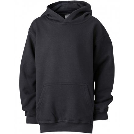 James&Nicholson J&N Hooded Sweat Junior gyermek pulóver JN047K black L