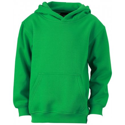 James&Nicholson J&N Hooded Sweat Junior gyermek pulóver JN047K fern-green L