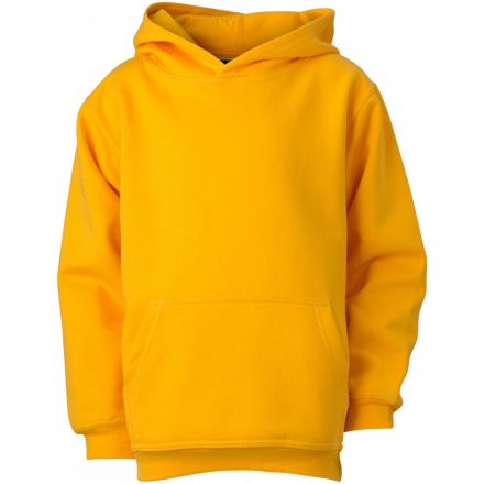 James&Nicholson J&N Hooded Sweat Junior gyermek pulóver JN047K gold-yellow L