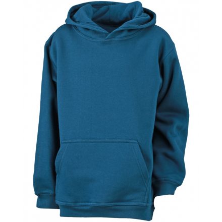 James&Nicholson J&N Hooded Sweat Junior gyermek pulóver JN047K petrol L