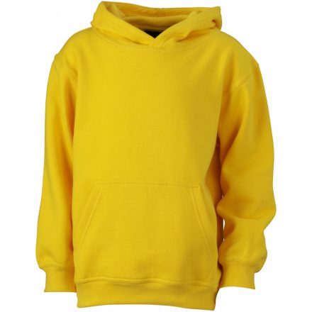 James&Nicholson J&N Hooded Sweat Junior gyermek pulóver JN047K sun-yellow L