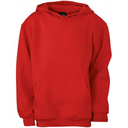 James&Nicholson J&N Hooded Sweat Junior gyermek pulóver JN047K tomato L