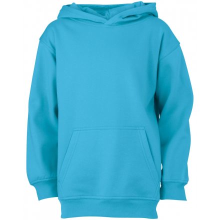 James&Nicholson J&N Hooded Sweat Junior gyermek pulóver JN047K turquoise L