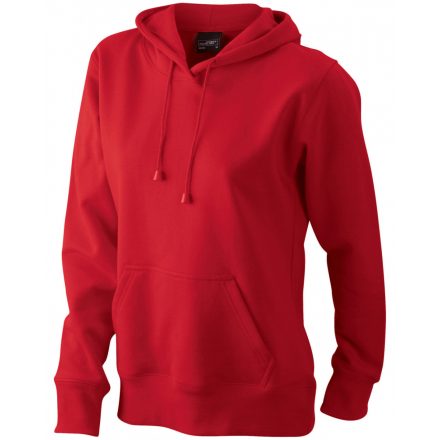 James&Nicholson J&N Ladies' Hooded Sweat JN051 red L