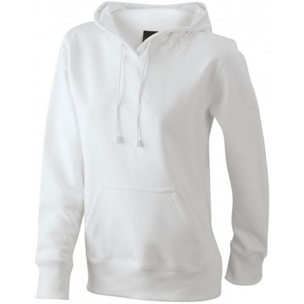 James&Nicholson J&N Ladies' Hooded Sweat JN051 white L