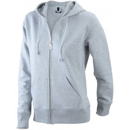 James&Nicholson J&N Ladies' Hooded Jacket JN053 grey-heather L