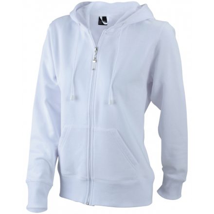 James&Nicholson J&N Ladies' Hooded Jacket JN053 white L