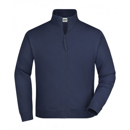 James&Nicholson Sweat Jacket pamut pulóver JN058 navy 3XL