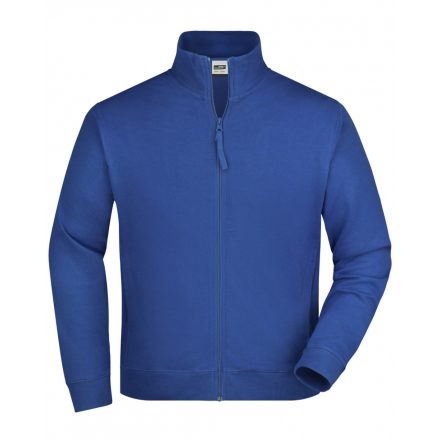 James&Nicholson Sweat Jacket pamut pulóver JN058 royal 3XL