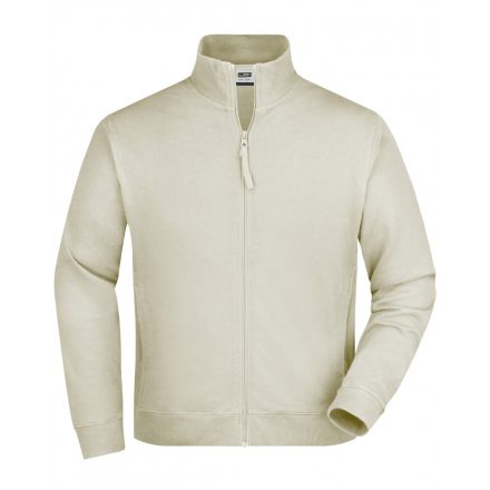 James&Nicholson Sweat Jacket pamut pulóver JN058 stone 3XL